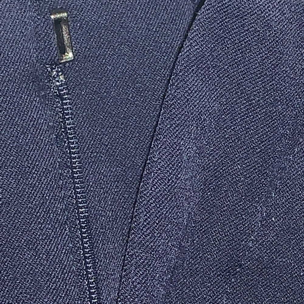 Vertigo Paris Navy Blue Dress Trousers with Silver Hardware Detailing (size 12P) - Picture 4 of 6